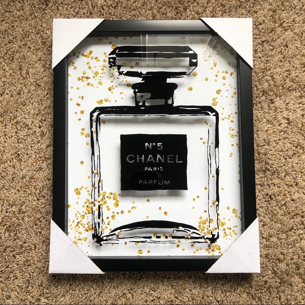 COCO CHANEL Fragrance Paris Framed Shadow Box